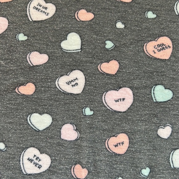 Nollie Junior’s Short Sleeve Sassy Candy Hearts T-shirt Size Extra Small - Picture 5 of 16